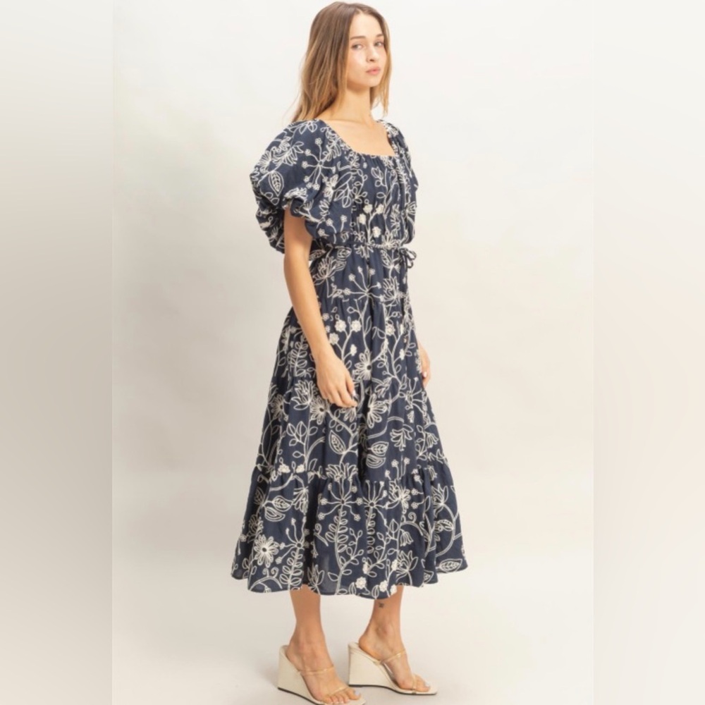 Floral Puff Sleeve Dress HYFVE - Picture 2 of 16